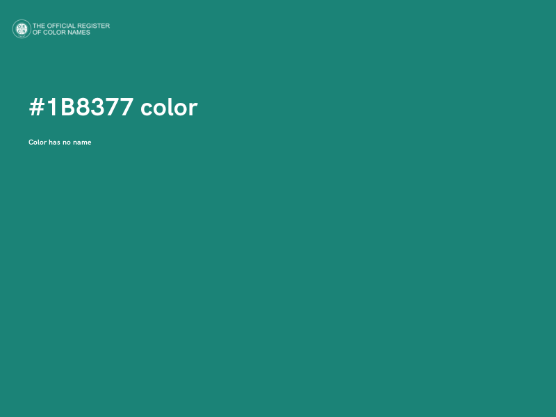 #1B8377 color image