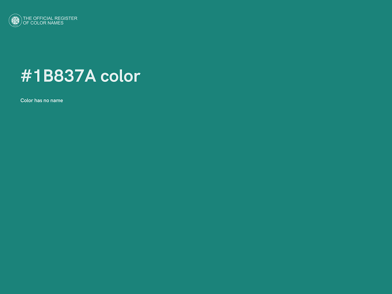#1B837A color image