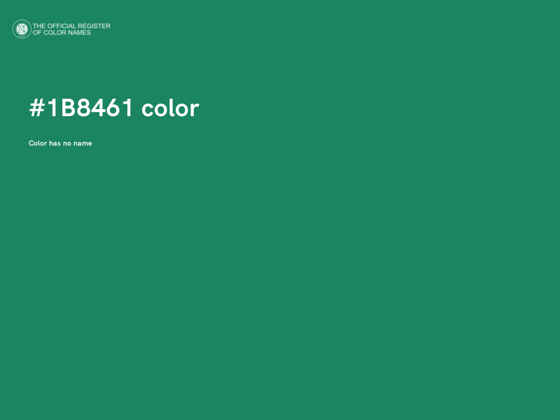 #1B8461 color image