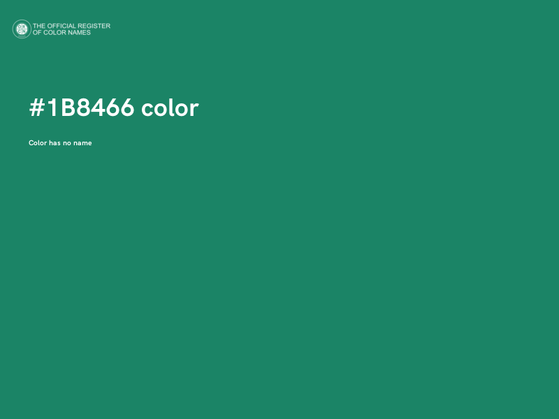 #1B8466 color image