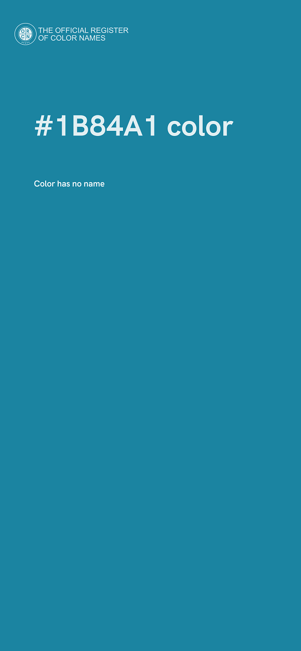 #1B84A1 color image