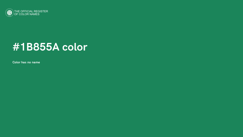 #1B855A color image