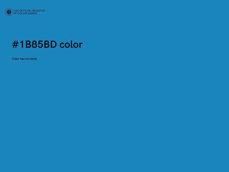 #1B85BD color image