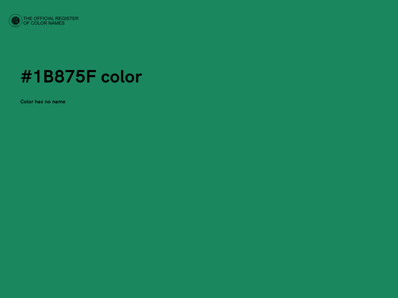 #1B875F color image