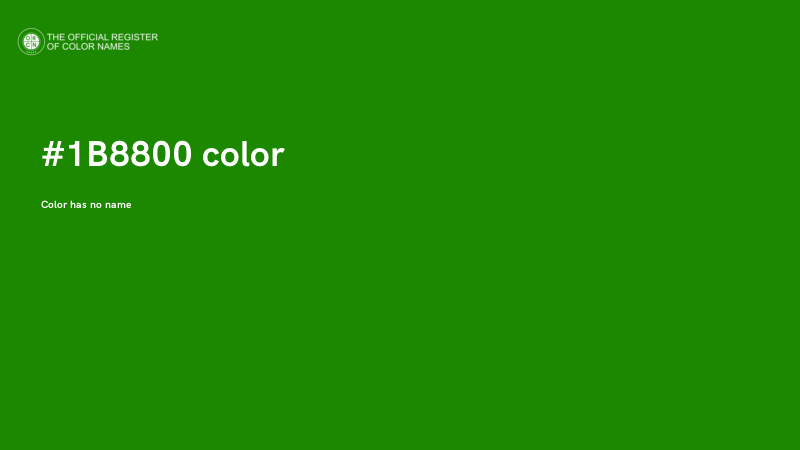 #1B8800 color image