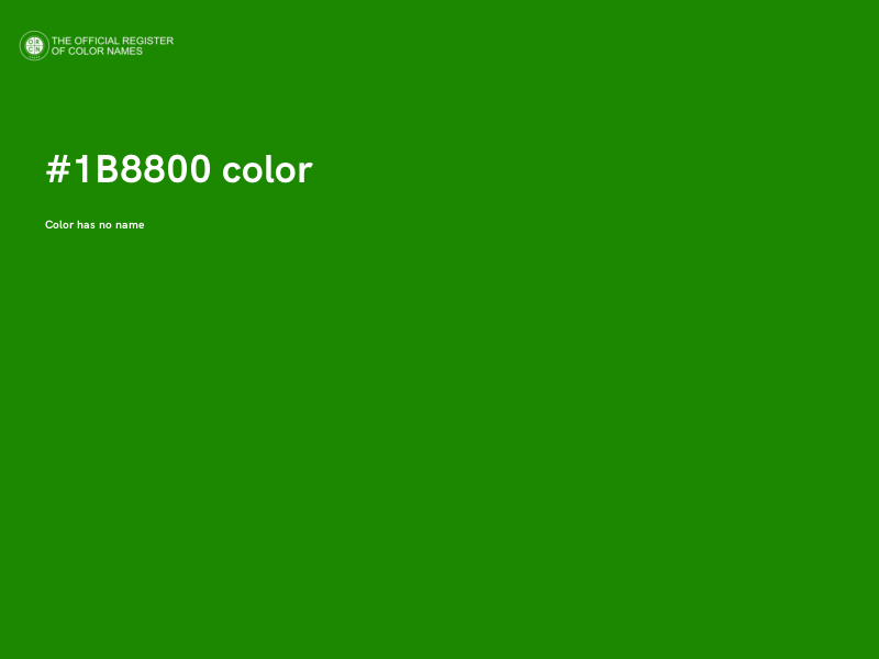 #1B8800 color image