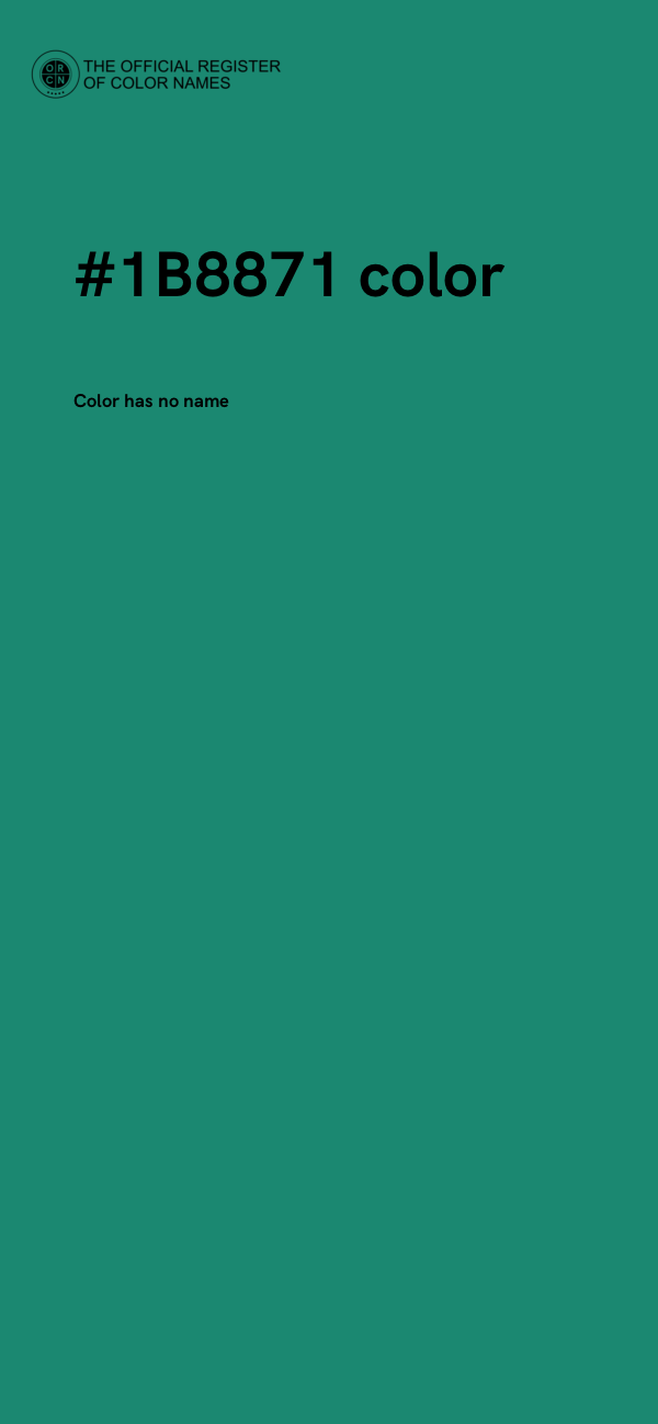 #1B8871 color image