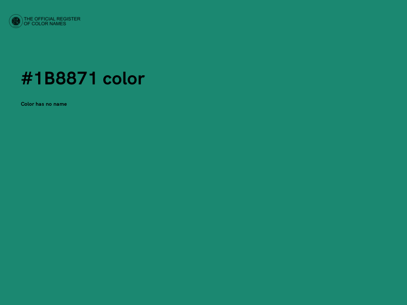 #1B8871 color image