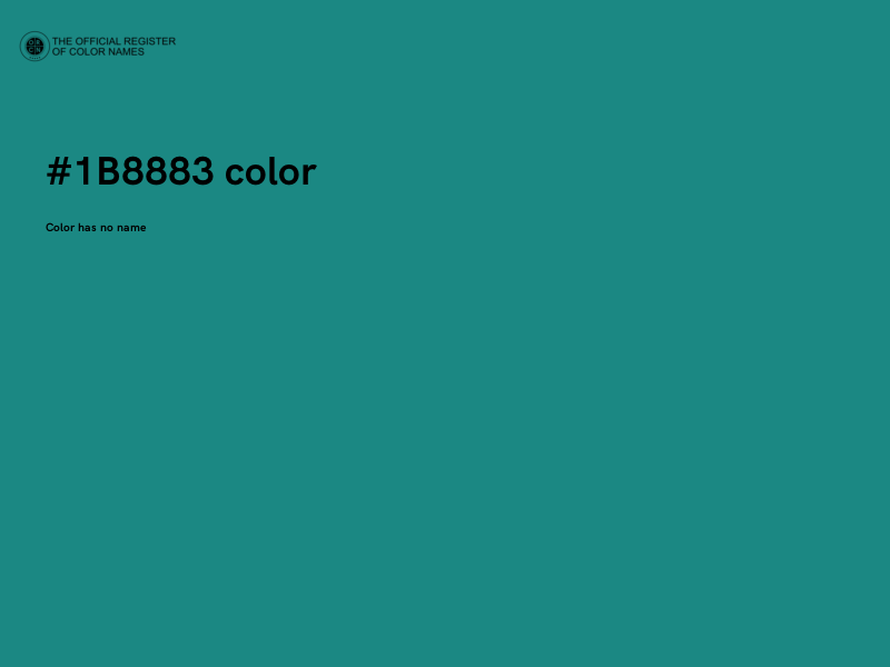#1B8883 color image