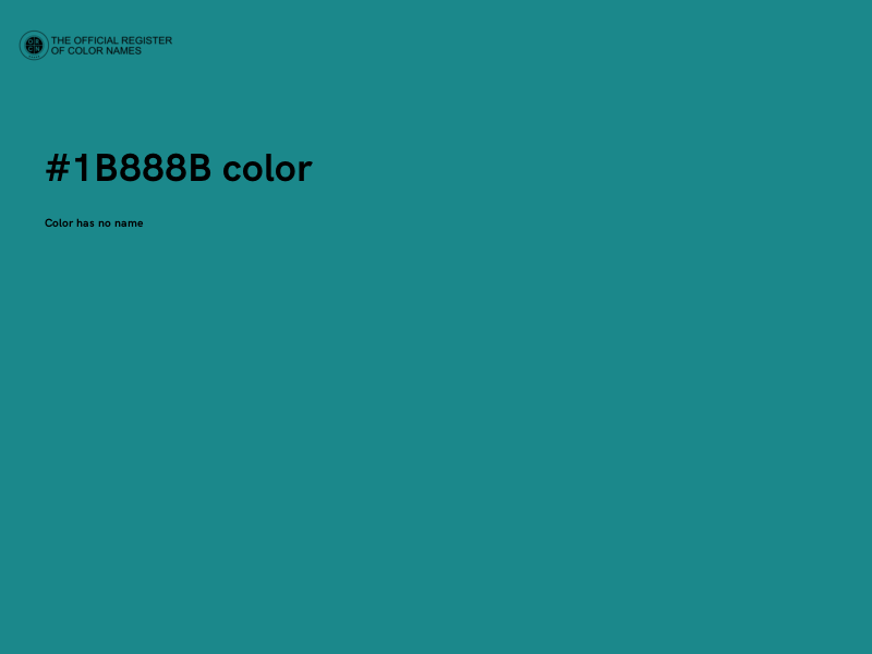 #1B888B color image