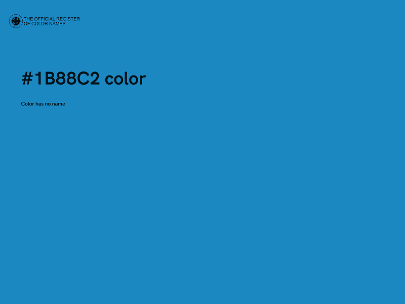 #1B88C2 color image