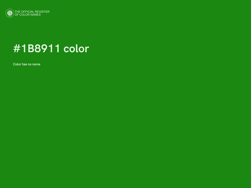 #1B8911 color image