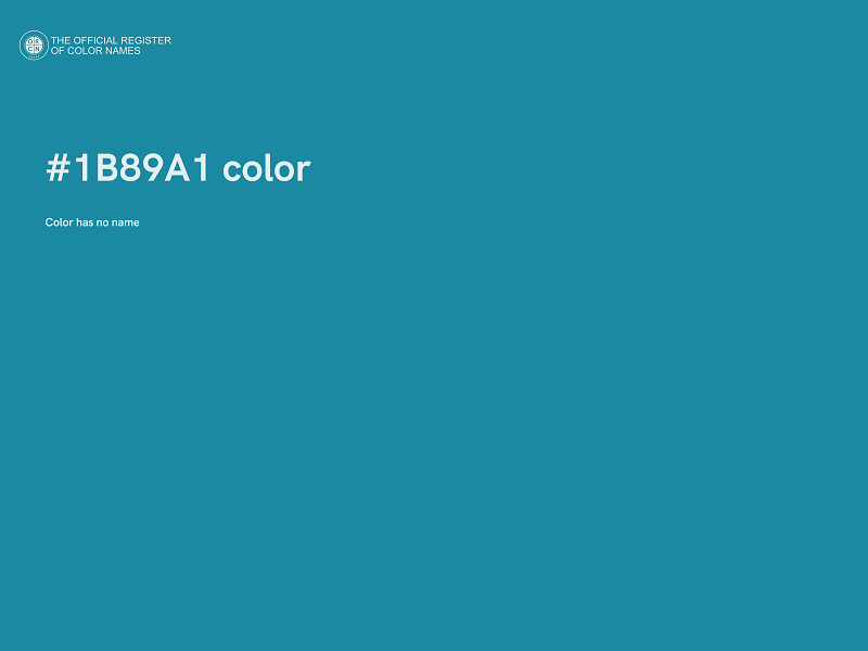 #1B89A1 color image