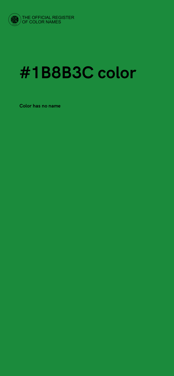 #1B8B3C color image