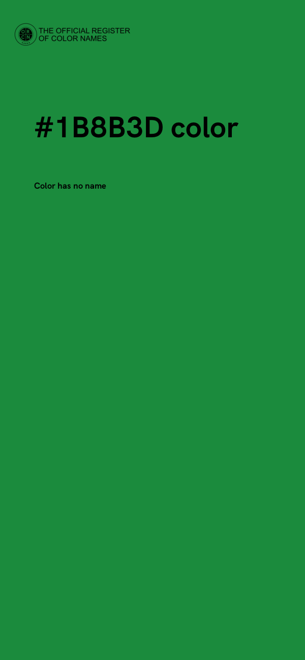 #1B8B3D color image