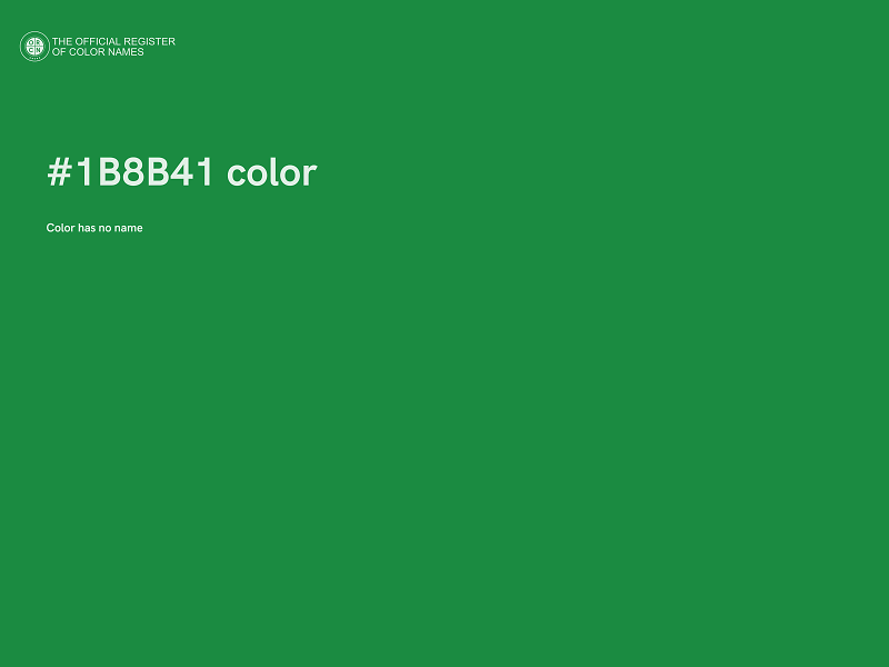 #1B8B41 color image