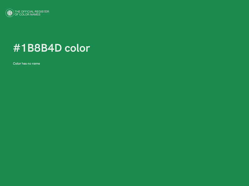 #1B8B4D color image