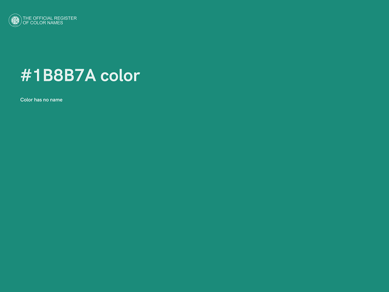 #1B8B7A color image