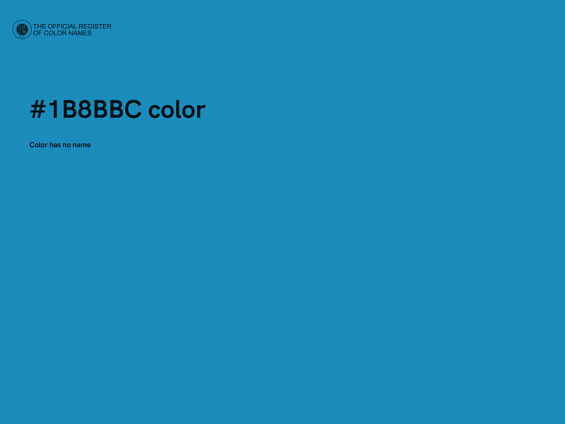 #1B8BBC color image