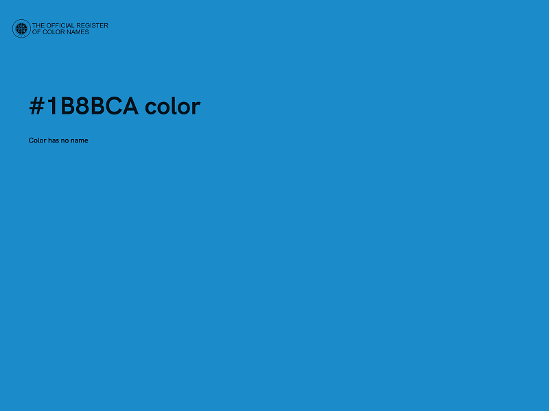 #1B8BCA color image