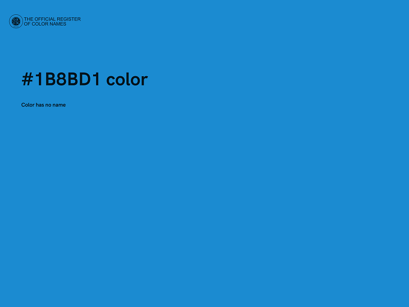 #1B8BD1 color image