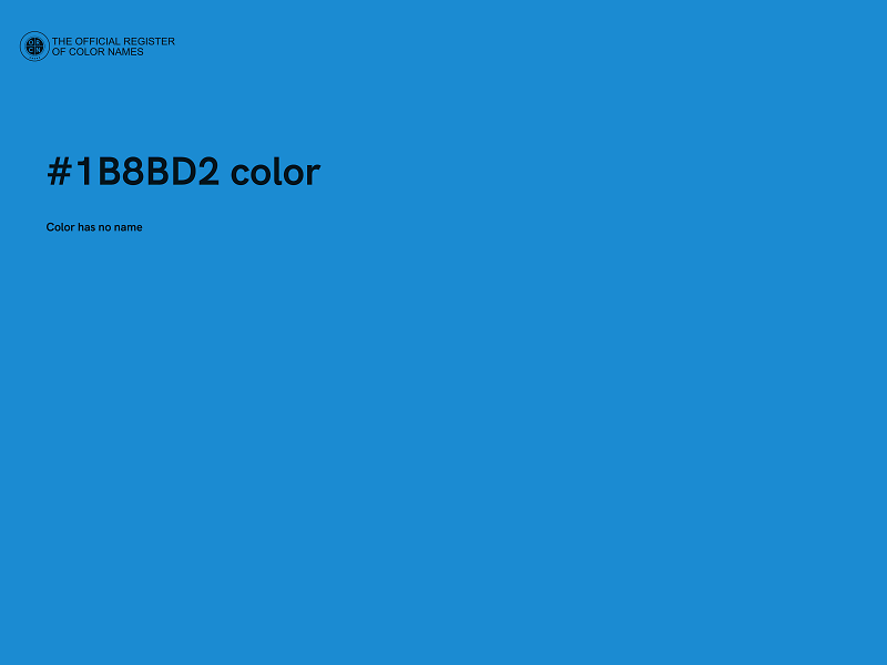 #1B8BD2 color image
