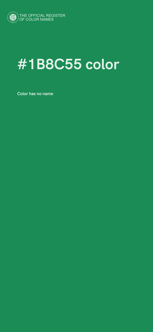 #1B8C55 color image