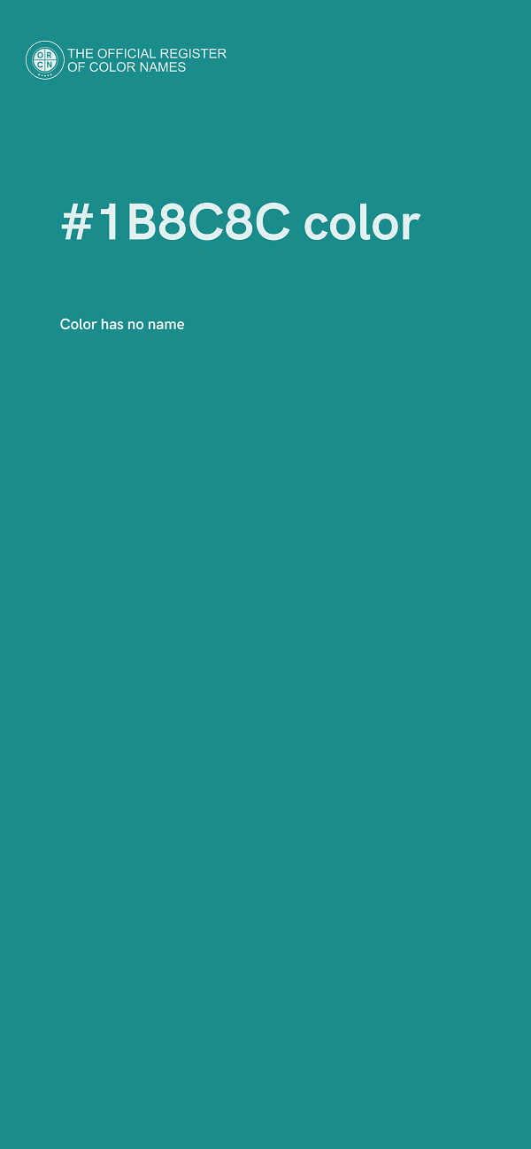#1B8C8C color image