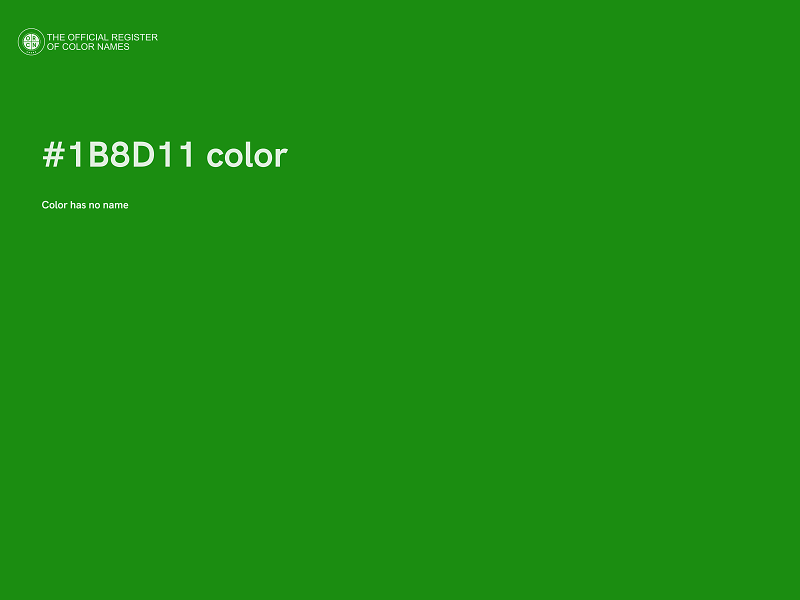 #1B8D11 color image