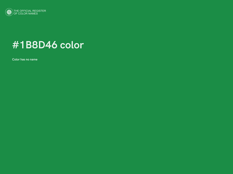 #1B8D46 color image