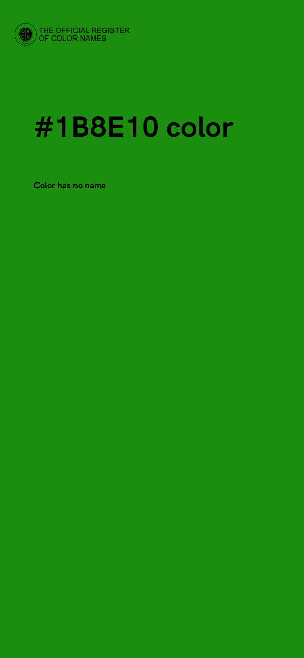 #1B8E10 color image