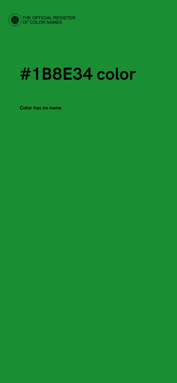 #1B8E34 color image