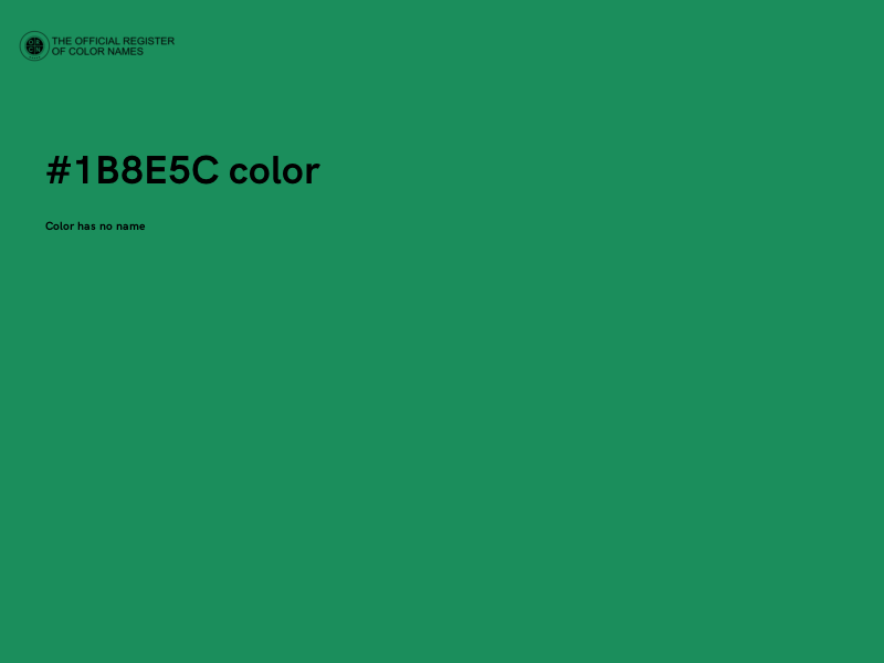 #1B8E5C color image