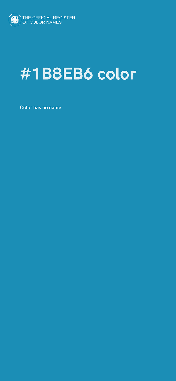 #1B8EB6 color image
