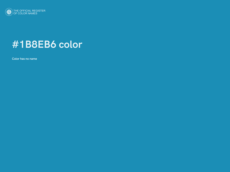 #1B8EB6 color image
