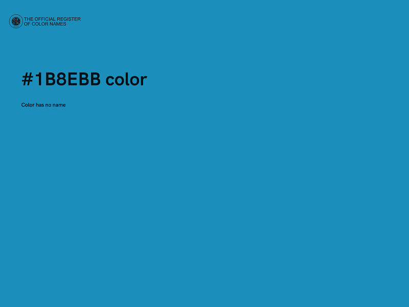 #1B8EBB color image