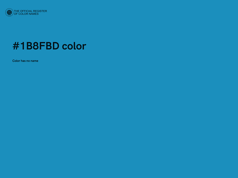 #1B8FBD color image