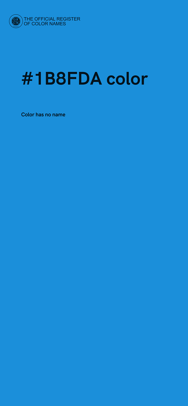 #1B8FDA color image