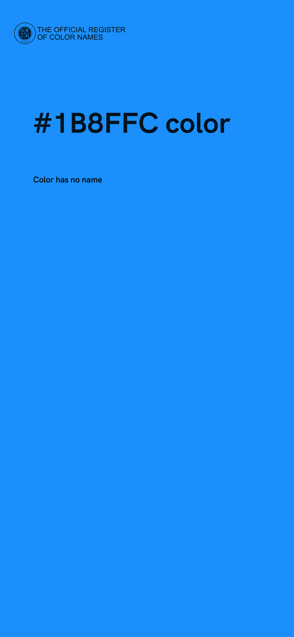 #1B8FFC color image