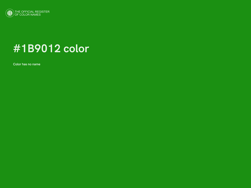 #1B9012 color image