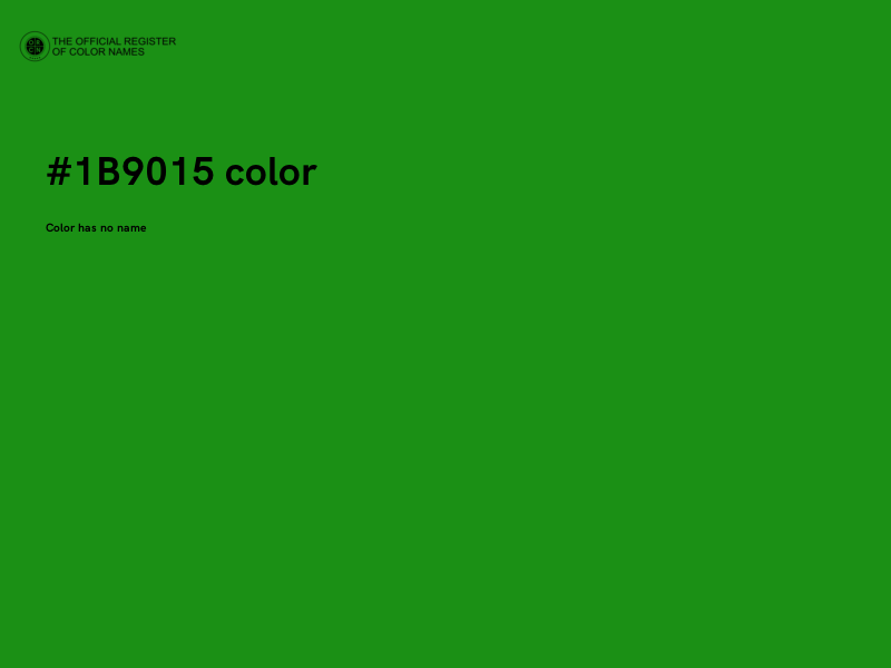 #1B9015 color image