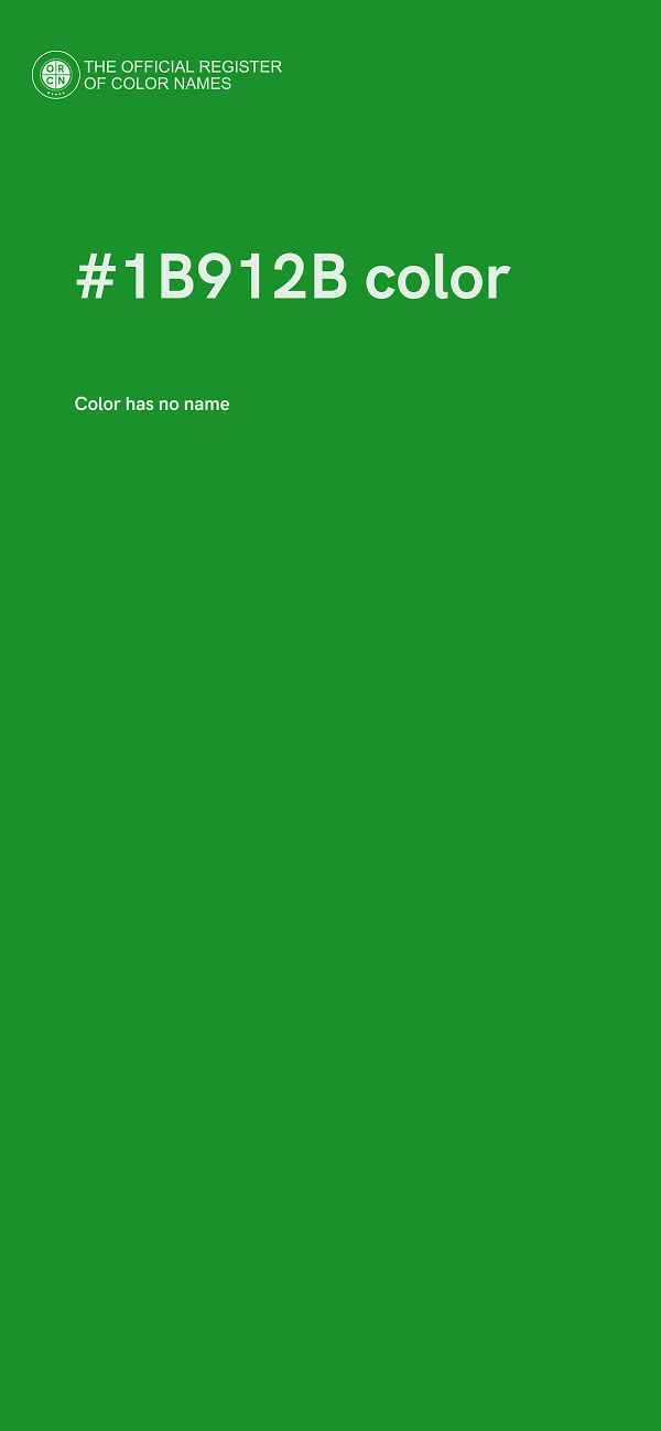 #1B912B color image