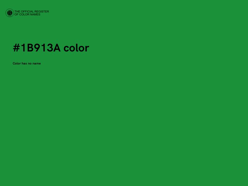 #1B913A color image