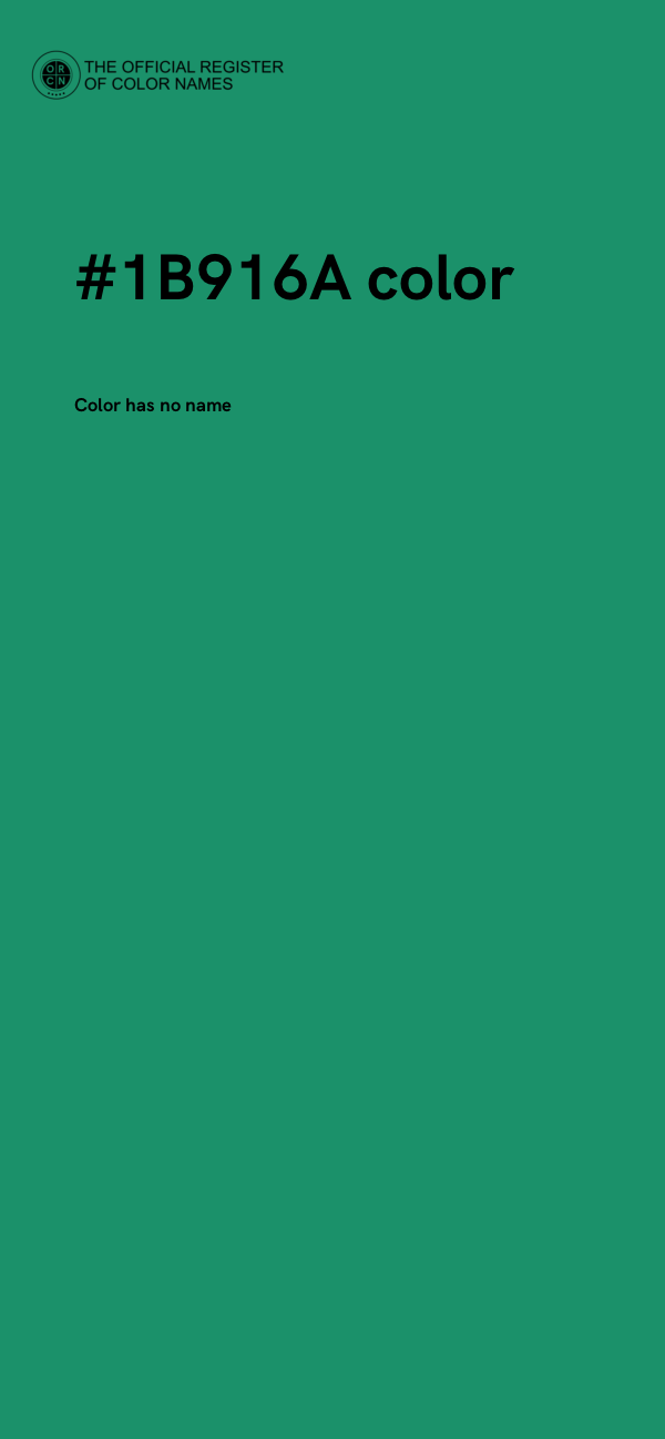 #1B916A color image