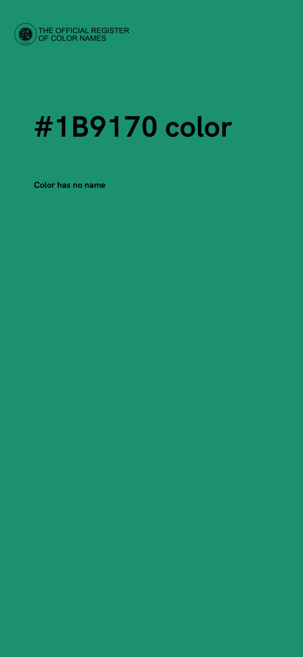#1B9170 color image