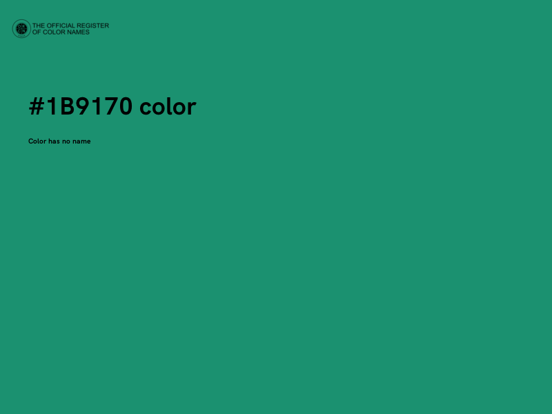 #1B9170 color image