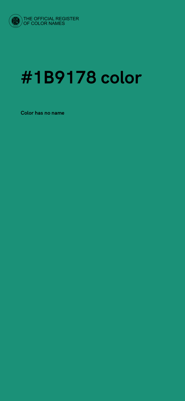 #1B9178 color image