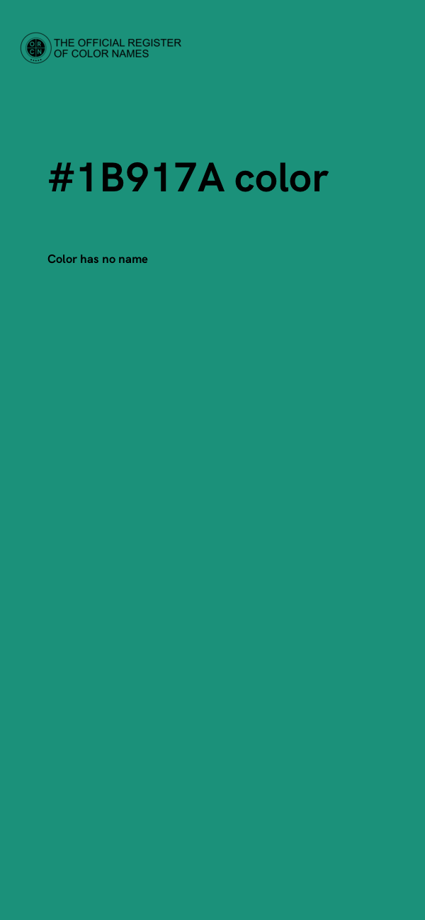 #1B917A color image