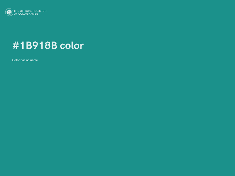 #1B918B color image