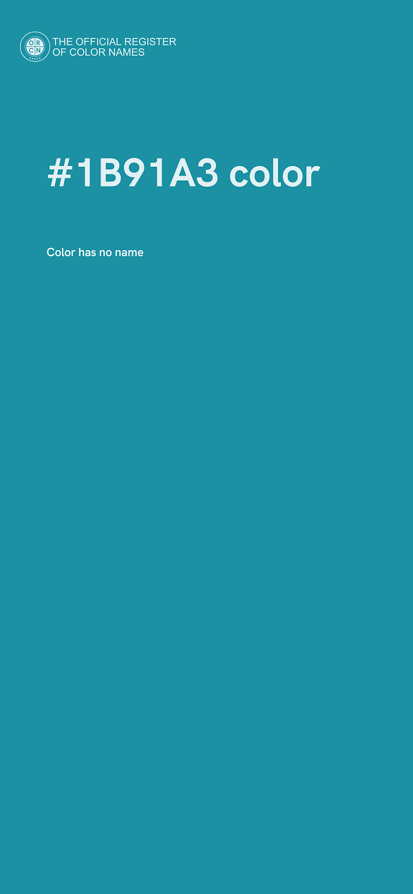 #1B91A3 color image